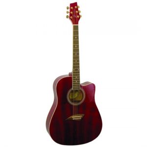 Kona Dreadnought Ca Acou Guit Trans Red K1TRD