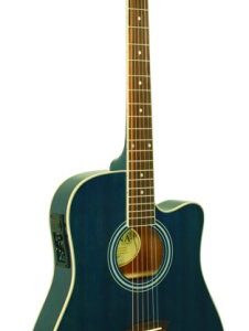 Kona Drd Ca Thin Body Acou/Ele Trns Blu K2TBL