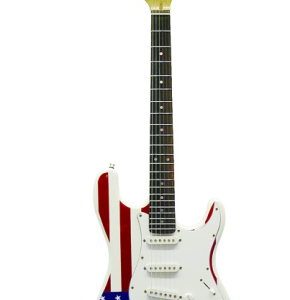 Ms Dbl Ca Sol Body Guit American Flag MEDCAF