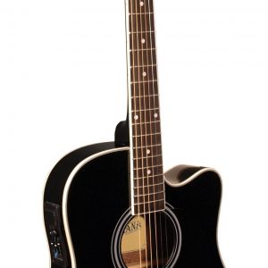 Indiana Thin Body Acoustic / Electric Black I-TB2BK