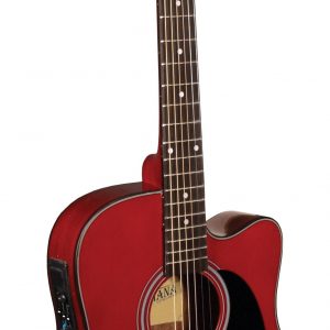 Indiana Thin Body Acoustic / Electric Classic Red I-TB2RD