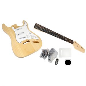 Unfinished Strat Electric Guitar Kit - You Build The Guitar (PGEKT18)