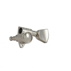 GROVER ORIG. ROTOMATICS &reg; NICKEL W/   METAL KEYSTONE BUTTONS SET 6 3+3