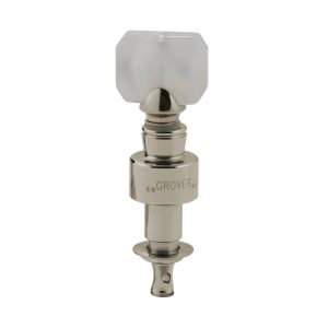 GROVER GEARED BANJO PEGS NICKEL W/   SQUARE PRLD BUTTON SET 4