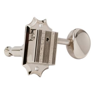 GROVER VINTAGE DELUXE NICKEL W/   METAL BUTTON SET 6 3+3