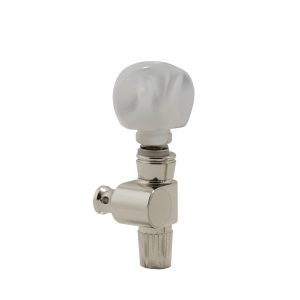 GROVER GEARED BANJO 5TH PEG W/   ROUND PRLD BUTTON NICKEL