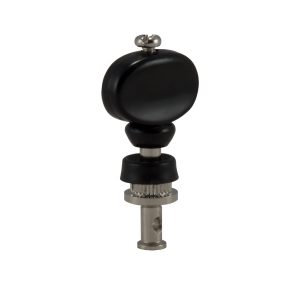 GROVER CHAMPION&trade; UKE PEGS W/   BLACK BUTTONS NICKEL SET 4