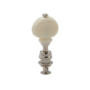 GROVER CHAMPION&trade; UKE PEGS W/   WHITE BUTTONS NICKEL SET 4