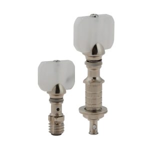 GROVER PERMA TENSION&trade; BANJO PEGS NICKEL W/   SQUARE PRLD BUTTON SET 5