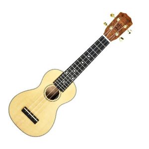 KAHUNA SOPRANO UKE (Ukulele) SPRUCE TOP, PEARL MAHOGANY