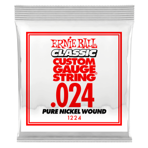 .024 Classic Pure Nickel Wound Electric Guitar Strings 6 Pack