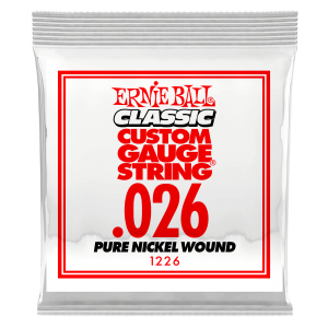 .026 Classic Pure Nickel Wound Electric Guitar Strings 6 Pack