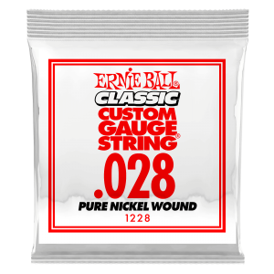 .028 Classic Pure Nickel Wound Electric Guitar Strings 6 Pack