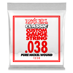 .038 Classic Pure Nickel Wound Electric Guitar Strings 6 Pack
