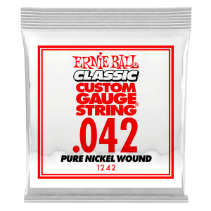 .042 Classic Pure Nickel Wound Electric Guitar Strings 6 Pack