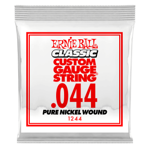 .044 Classic Pure Nickel Wound Electric Guitar Strings 6 Pack