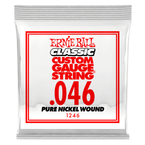 .046 Classic Pure Nickel Wound Electric Guitar Strings 6 Pack