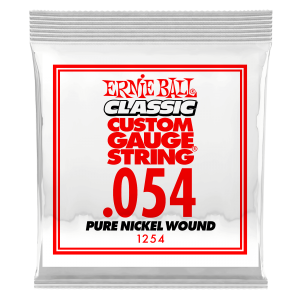 .054 Classic Pure Nickel Wound Electric Guitar Strings 6 Pack