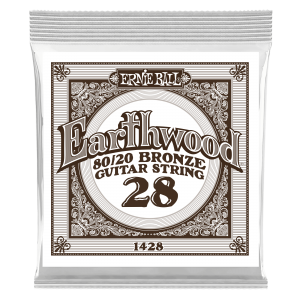 .028 Earthwood 80/20 Bronze Acoustic Guitar Strings 6 Pack