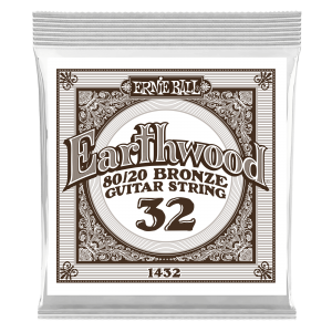 .032 Earthwood 80/20 Bronze Acoustic Guitar Strings 6 Pack