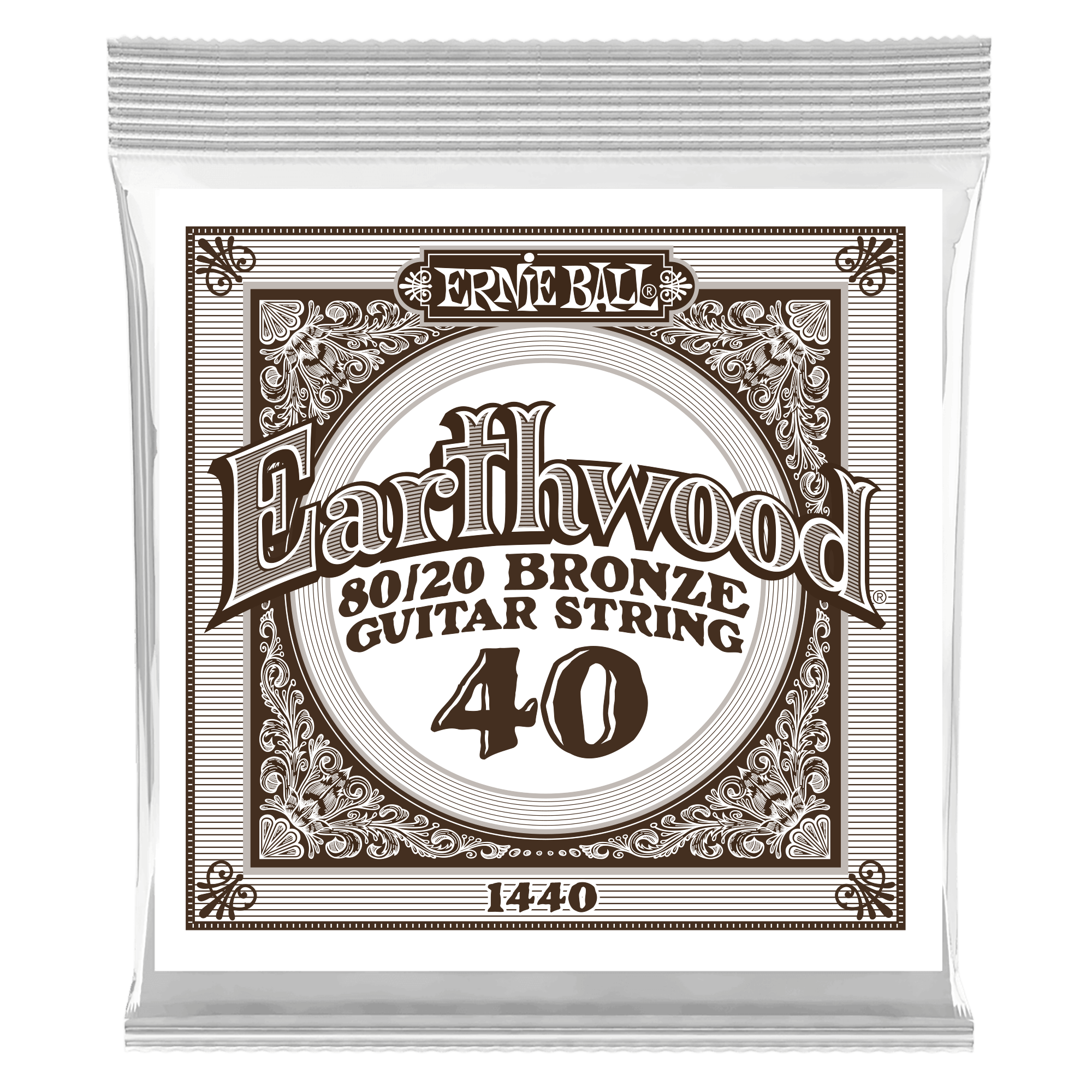 .040 Earthwood 80/20 Bronze Acoustic Guitar Strings 6 Pack