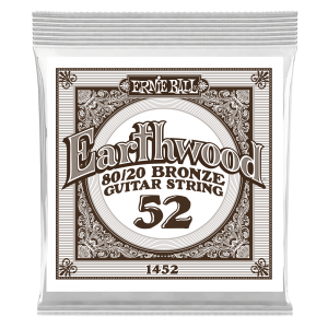 .052 Earthwood 80/20 Bronze Acoustic Guitar Strings 6 Pack