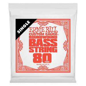 .080 Nickel Wound Electric Bass String Single