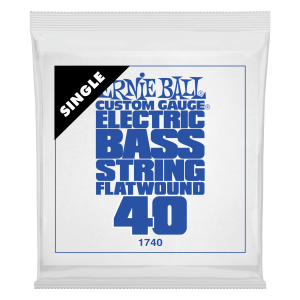 .040 Flatwound Electric Bass String Single