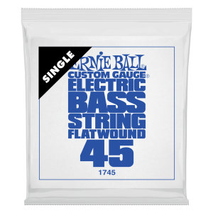 .045 Flatwound Electric Bass String Single