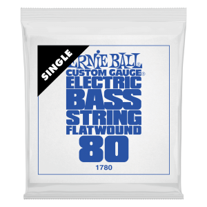 .080 Flatwound Electric Bass String Single