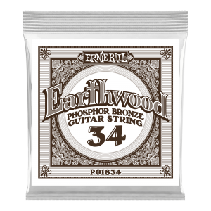 .034 Earthwood Phosphor Bronze Acoustic Guitar Strings 6 Pack