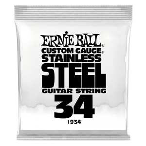 .034 Stainless Steel Wound Electric Guitar Strings 6 Pack