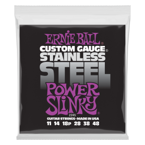 Power Slinky Stainless Steel Wound Electric Guitar Strings - 11-48 Gauge