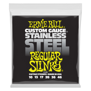Regular Slinky Stainless Steel Wound Electric Guitar Strings - 10-46 Gauge