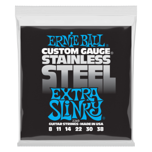 Extra Slinky Stainless Steel Wound Electric Guitar Strings - 8-38 Gauge