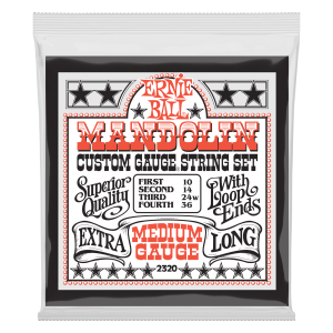 Medium Loop End Stainless Steel Mandolin Guitar Strings - 10-36 Gauge