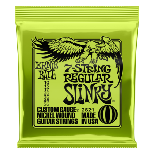 Regular Slinky 7-String Nickel Wound Electric Guitar Strings - 10-56 Gauge