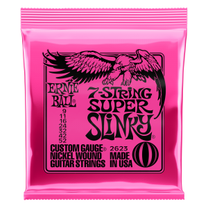 Super Slinky 7-String Nickel Wound Electric Guitar Strings - 9-52 Gauge