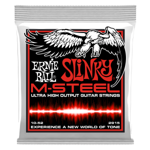 Skinny Top Heavy Bottom Slinky M-Steel Electric Guitar Strings - 10-52 Gauge