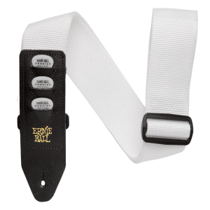Ernie Ball White Pickholder Strap