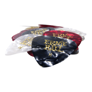 Heavy Assorted Color Pearloid Cellulose Picks bag of 24