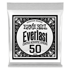 .050 Everlast Coated Phosphor Bronze Acoustic Guitar Strings 6 Pack