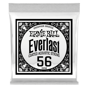 .056 Everlast Coated Phosphor Bronze Acoustic Guitar Strings 6 Pack