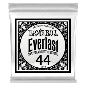 .044 Everlast Coated 80/20 Bronze Acoustic Guitar Strings 6 Pack