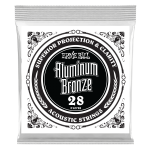 .028 Aluminum Bronze Wound Acoustic Guitar Strings 6 Pack
