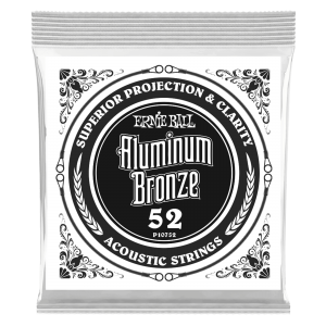.052 Aluminum Bronze Wound Acoustic Guitar Strings 6 Pack