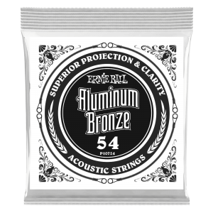 .054 Aluminum Bronze Wound Acoustic Guitar Strings 6 Pack