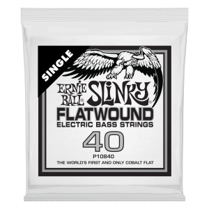 .040 Slinky Flatwound Electric Bass String Single