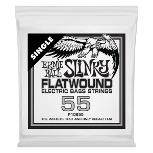 .055 Slinky Flatwound Electric Bass String Single