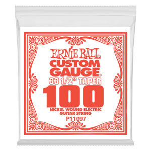 .100 Extra Long Nickel Wound Electric Guitar Strings 3 Pack